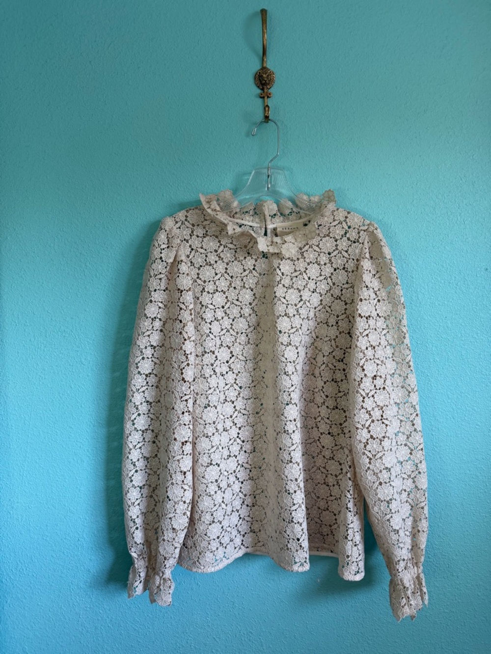🇫🇷 Sézane Jordyna Blouse, Cream - Picture 3 of 8